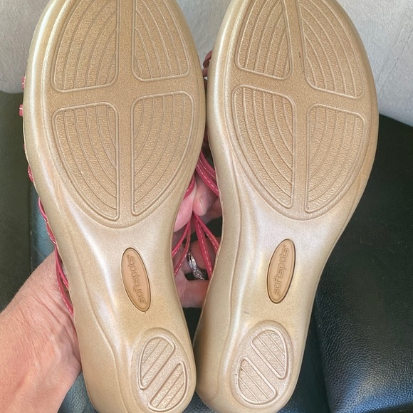 Softspots Women's Pink Strappy Slide (7) Sandals - Picture 7 of 9